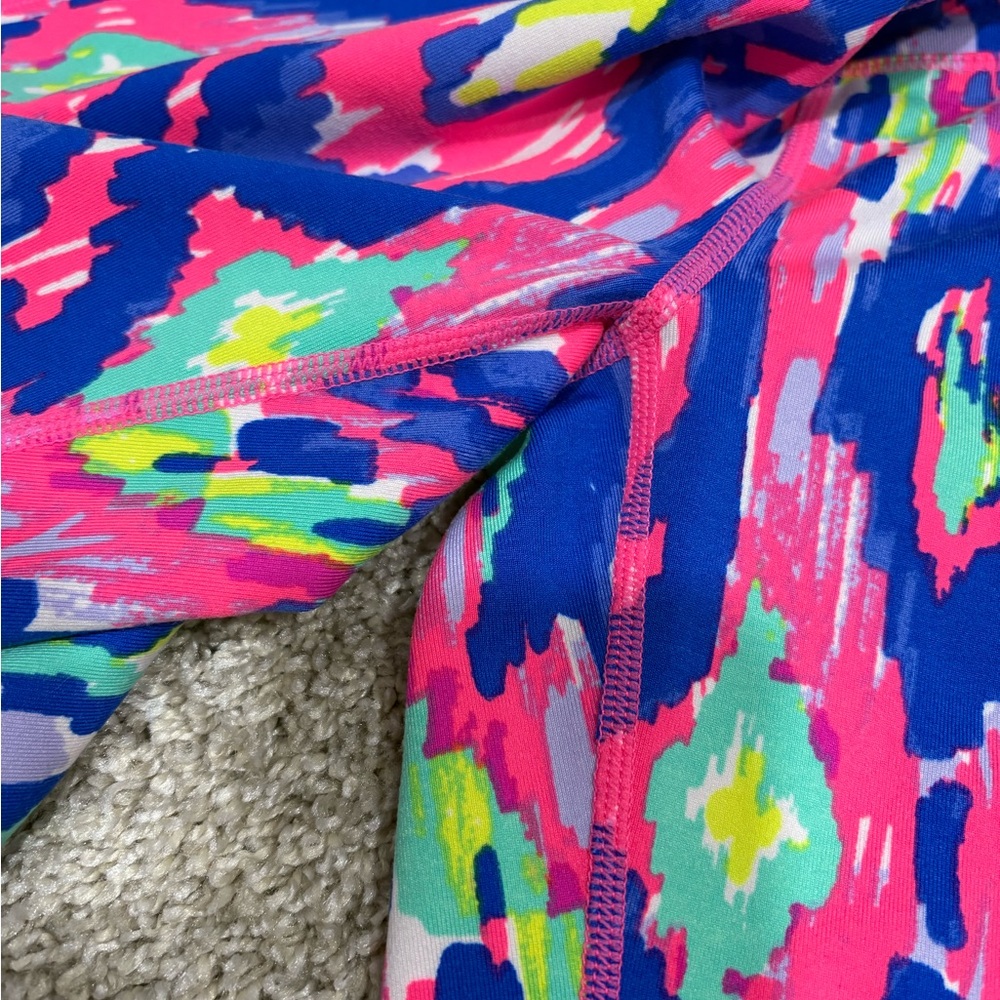 Lilly Pulitzer Weekender Midi Legging Ikat Multi Luminescent Size Medium - Picture 2 of 3